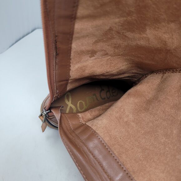 Sam Edelman Penny 2 Leather Riding Boots Women's Sz 4.5 Brown Equestrian Biker - Picture 7 of 10